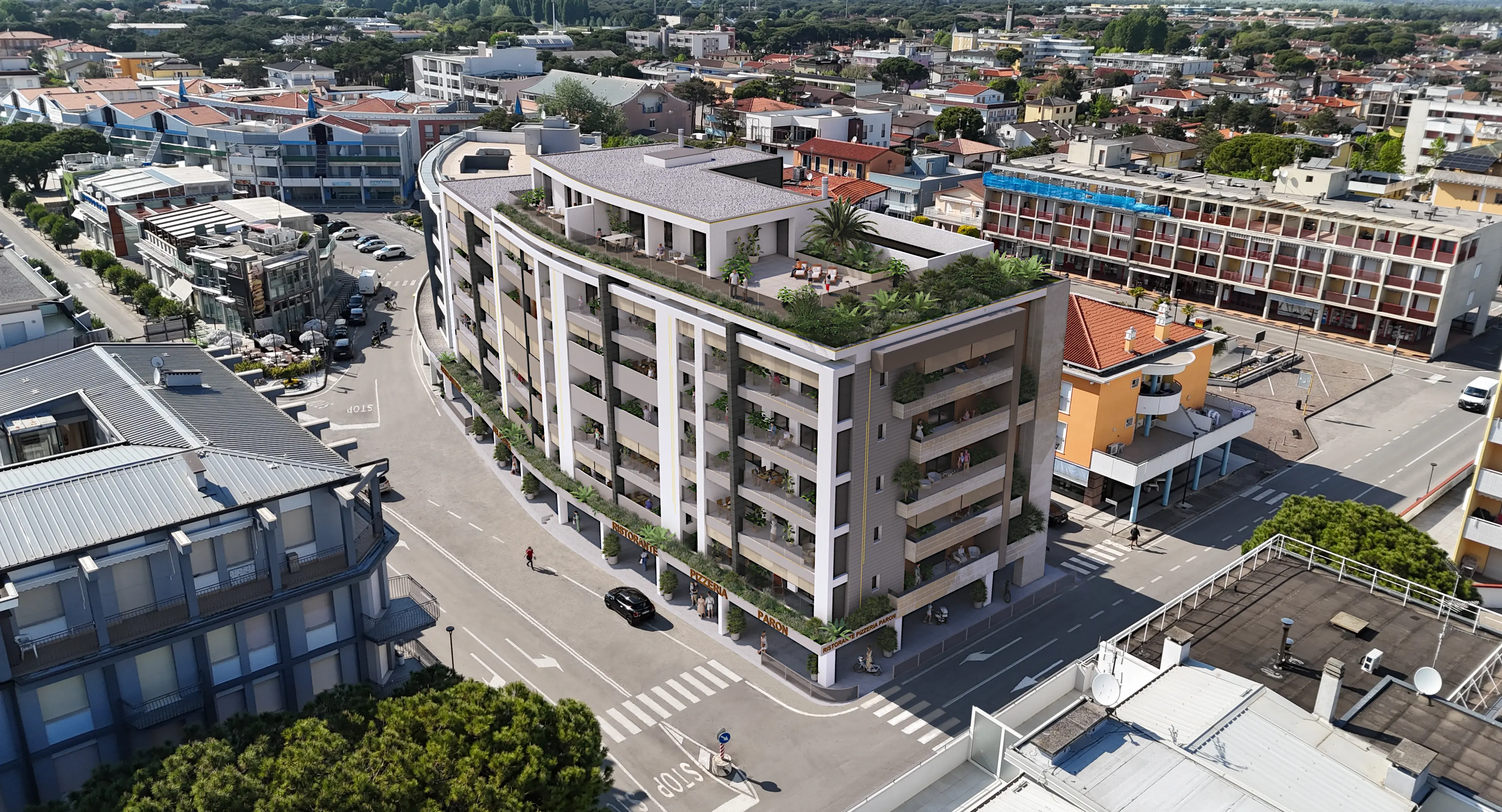 Attico panoramico con terrazzo solarium