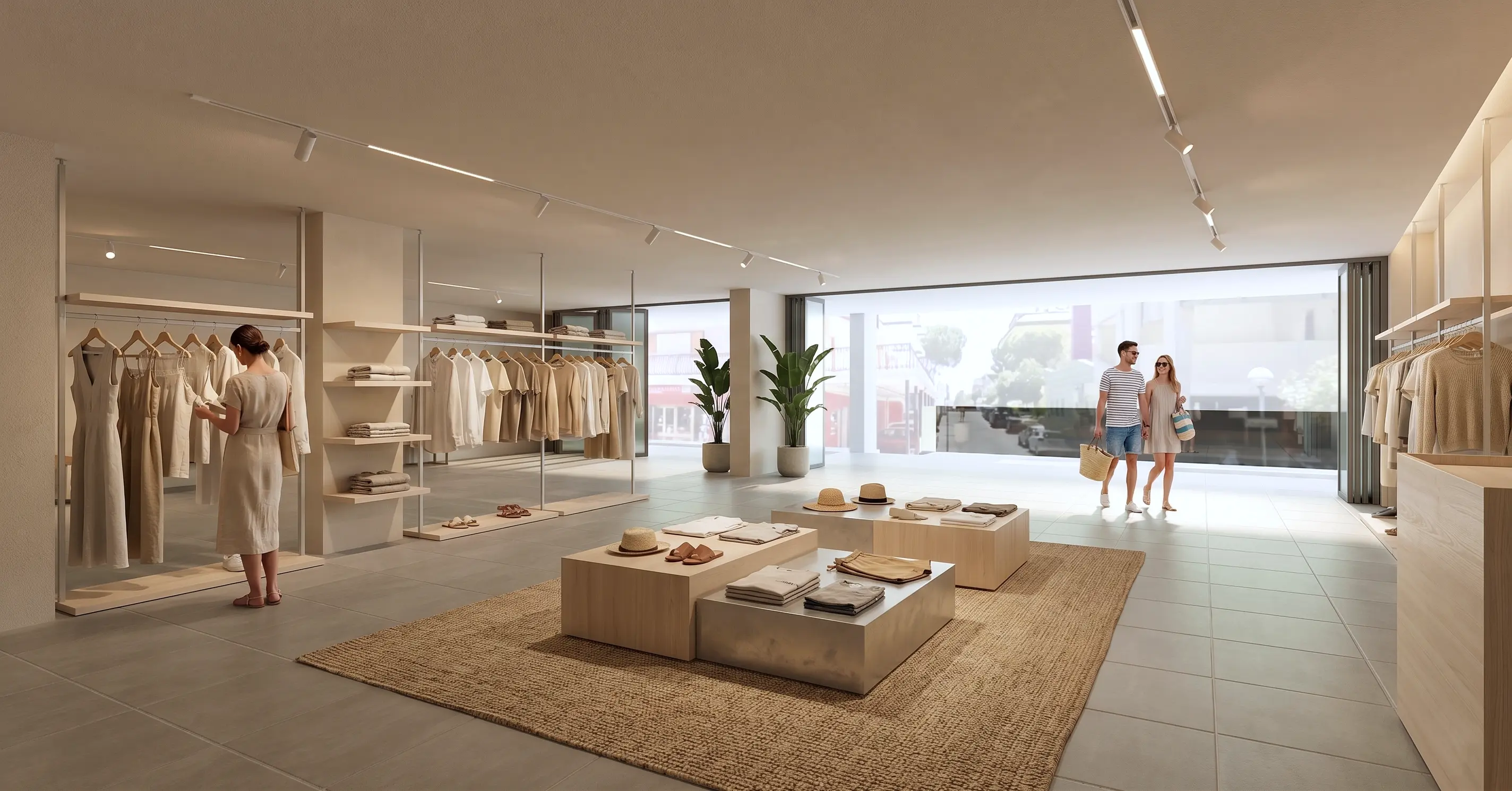 Spazio commerciale al piano terra fronte isola pedonale